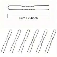 50pcs Simple Metal U-Shaped Hair Clips, Suitable For Women's Hairstyles, Hair Accessories For Women Dancers, Fit All Hair Types