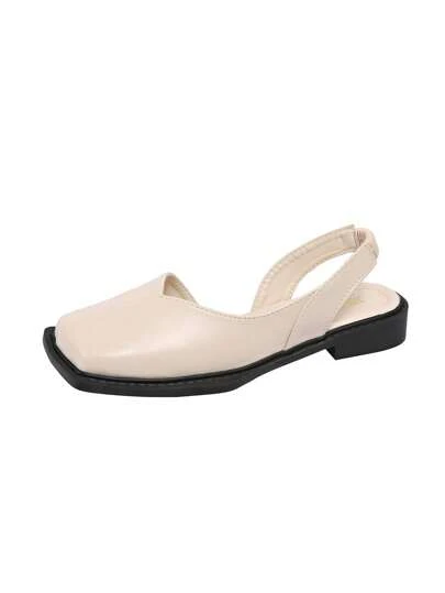 Women Flat With Shoes 2025 Designer Luxury Buckle Fashion Ladies Flats Shoes Slingback Pointed Toe Casual Female Sandals Mules