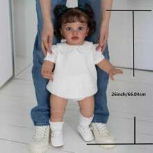 NPK 26inches Pippa Already Painted Finished Doll Reborn Toddler Huge Baby Size Popular Lifelike Soft Touch 3D Skin Art Doll Girl - Cloth Body - View 2