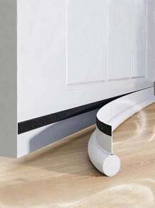 1/2pcs Self-Adhesive Leather Door Seal Strip - Windproof, Soundproof, Waterproof And Insect-Proof - Multicolor - View 11