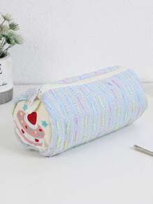 Cute Cartoon Strawberry Cake Pencil Case, Versatile Girly Stationery Storage Bag, Large Capacity Pencil Box For Students - Multicolor - View 12