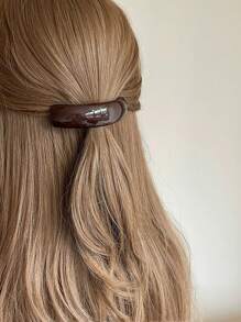1 Stück Mehrfarbige koreanische Stil Lässig elegante Acetat Haarclip mit Halbhochsteckfrisur, Federklemme, geeignet für Alltag, Feiertage & Geschenke