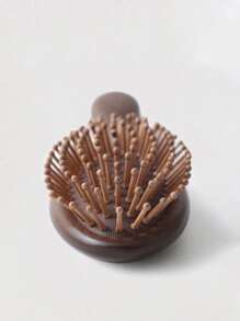 1pc Paddle Brush Sandalwood Massage Comb Anti-Static, Non-Knotted Hair Oval Natural Sandalwood Air Cushion Massage Comb Specially For Women Long Hair Meridian Comb Large Plate Comb Home