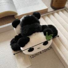 Clip de agarre de peluche de panda lindo, pinza para el cabello en la parte posterior de la cabeza, conjunto de clips de agarre de aro para cola de caballo, accesorios para el cabello, adecuados para baño, fiesta, cumpleaños, regalos de Navidad, decoración del hogar, decoración de otoño, accesorios para el cabello de vuelta al colegio