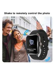 SIMSONLAB 智能手表，支持无线通话/拨号、多应用提醒、男女通用、运动手表功能、可自定义壁纸，兼容 iOS/Android 系统 - 彩色 - 查看 5