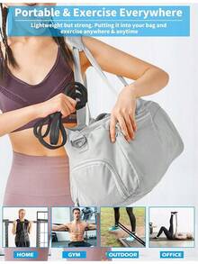 Bandas de asistencia para dominadas, bandas de resistencia, set de bandas de asistencia para dominadas para hombres y mujeres, bandas de ejercicio y entrenamiento, estiramiento corporal, fisioterapia, entrenamiento muscular - Negro - Ver 5
