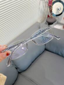 Óculos de Leitura Coreanos de Ultra Leveza em TR90, Armação Pequena Minimalista com Lente Comum, Óculos Óticos Elegantes e Estéticos para Mulheres