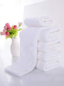 10-1 pieza Toalla de cara blanca simple, toalla sin pelusa de hotel para el baño, toalla de cara suave y absorbente, tejida, ligera, toallas de cara cuadradas súper absorbentes - Estilo moderno, suave y cómodo, artículos esenciales de baño de viaje, suministros de baño, decoración de baño, decoración de otoño, de vuelta a la escuela para salón de belleza, hogar, baño