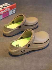 W 男士防滑厨师鞋，防水防油防滑耐用厨房工作鞋，隐藏式半滑设计