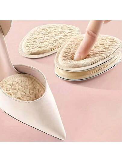 High Heels Soft Forefoot Pads Non-Slip Half Insoles Foot Care Comfortable Forefoot Pads Shoes And Boots Accessories Anti-Pain Soft Non-Slip (Different Production Batches, The Back Color Is Random, Does Not Affect Normal Use, Mind Carefully Purchase)
