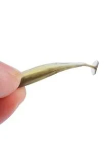 100 Pieces Of Bait In One Bottle, 1.38-Inch Bait T-Tail Soft Bait, Lead Head Hook, Slow Sinking Root Fish Worm, Sea Bass Crooked Mouth Carp, Small And Micro Fake Bait, With Night Light