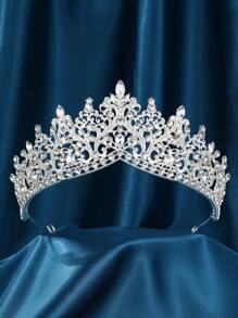 Parkle Rhinestone Bridal Crown – Eye - Catching Wedding Tiara Featuring Multi - Cut Crystals, Perfect For Magical Weddings, Bridal Receptions & Royal - Themed Wedding Events