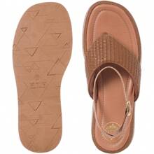 Women's Flatform Sandals Comfortable Flip Flops - Camel - View 3