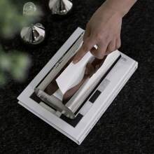 Simple Luxury Tissue Box Stainless Steel Living Room Desktop Tissue Holder Case Silver Plated Paper Storage Napkin Box - Silver - View 4