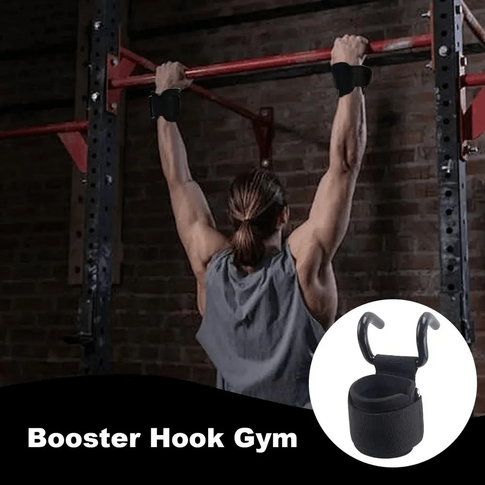 1pc/2pcs-Up Assist Hooks, Fitness Wrist Wraps, Grip Hooks, Gloves, Support Straps For Deadlifts, Lumbar Support For Pull-Ups To Prevent Slipping. Gym Accessories - Multicolor - View 1