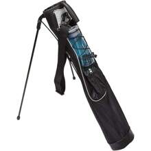 Pitch & Putt Sunday Bag With Stand & Handle, Black - Default - View 3