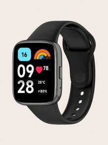 1 pieza Banda de reloj inteligente de silicona de estilo liso con liberación rápida compatible con Redmi Watch 3 Active