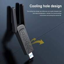 KZ VAORLO 1300Mbps USB3.0 WiFi Adapter Dual Band 2.4G 5Ghz Free Driver Wireless WiFi Dongle Antenna USB Ethernet Network Card Receiver High-Speed Strong Signal Plug And Play For PC Win 10/11