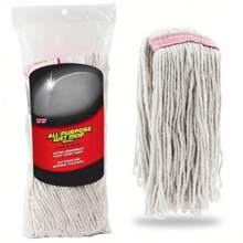 Basic All-Purpose Wet Mop Head Refill, Cut End, Cotton And Polyester Blend Clip-On Attached - 1 - View 2