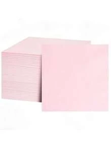 20/60/100 pezzi di tovaglioli di carta usa e getta rosa per cocktail, bevande, bar, matrimoni, compleanni, festa della mamma, festa del papà, dimensioni 5" x 5" e aperto 10" x 10"