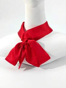 1pc/2pcs Women Solid Color Slim & Long Fashionable Decorative Scarf, Suitable For Workplace Bandana,Hair Band,Head Band Ideal For Dressing Up Your Look