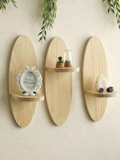 1 个波西米亚风格木质墙框，彩虹拱形椭圆形木质浮动框架，多用途收纳架，易于安装，适合全年家居装饰，中世纪现代彩虹装饰 - 适用于卧室、客厅、走廊、日托中心、厨房、办公室、农舍等礼物生日毕业