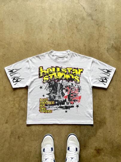 男士纯色圆领宽松休闲短袖T恤