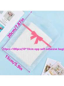 100 stuks/200 stuks Transparante Geschenkzakken, Zelfklevende Zakken, Afsluitbare Zakken Voor Verpakking En Opslag Van Kantoorbenodigdheden, Potloden, Linialen, Tandenborstels, Rietjes, Eetstokjes, Lepels, Gemakkelijk Mee Te Nemen, Geschikt Voor Bruiloft, Verjaardagsfeestje, Sieraden DIY Accessoires, En Kantoorbenodigdheden Pen Cadeau, Ketting, Armband Verpakking, Dunne OPP Zelfklevende Zakken, Glazen Sieraden Ketting Verpakking Zakken, Afsluitbare Zakken, Kersen Geschenkzakken, Strik Kant Geschenkzakken, Souvenirs, Verjaardag, Bruid, Bruiloft