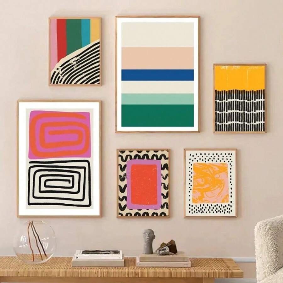 1 tấm áp phích và bản in trừu tượng đầy màu sắc của Mark Rothko, in trên vải, tranh treo tường, dùng cho phòng khách, phòng học, trang trí nhà không có khung