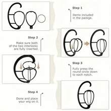 3pcs/2pcs/1pc Portable Wig Storage Stand, Detachable With Hanging Hooks To Organize And Store Wigs And Hats