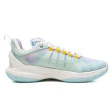 XTEP Men's Lightweight And Breathable Sports Shoes, Casual Shoes, Competition Shoes, Durable Basketball Shoes, 877319120001 Foam Green/Sail White/Technological Light Purple - Foam Green/Sail White/Tech Lilac - View 2