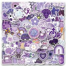 120 pegatinas moradas, pegatinas de vinilo para scrapbooking, diarios, portátiles, parachoques, monopatines, botellas de agua, computadoras, teléfonos, dibujos animados, cascos de , automóviles - Morado - Ver 1
