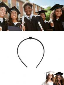 1pc Graduation Cap Adjuster (Graduation Cap Not Included) - Keeps Hair Style Perfect, Non-Slip And Stable Accessories, Graduation Party Supplies - Graduation Ceremony Fixer For PhD/Master/Bachelor's Caps - View 3