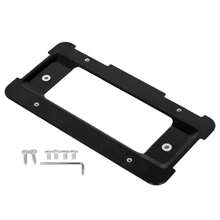 For BMW Black Rear License Plate Mount Frame Holder Bumper Bracket W/Screws