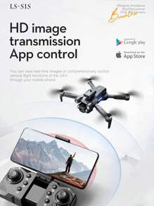 CASRRA Drone com Câmera S1S Drone Controlado por Controle Remoto, Motor Sem Escovas, Desvio de Obstáculos de 360°, WIFI, Filmagem de Lente Dupla, Fotografia Aérea Profissional para Uso Externo, Quadricóptero Dobrável, Helicóptero, Brinquedo, Presente de Aniversário, Câmera Digital