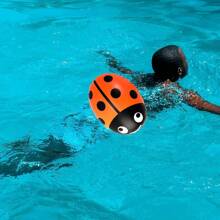 Swimming Inflatable Float, High Visibility Orange Pool Buoy Inflatable Swim Bag, Water Sports Swimming Rafting Equipment - Multicolor - View 6