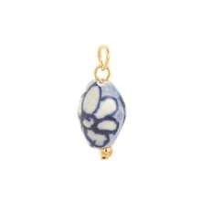 1 PIEZA Encantos bohemios de oro y esmalte - Colgantes en forma de corazón, ojo malvado, floral y frutas para hacer collares y pulseras, suministros de joyería vintage