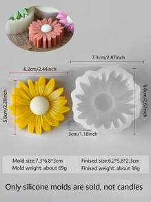 1pc Daisy Floral Butterfly Silicone Mold, For Handmade Candle, Clay Decoration, Resin Crafts, Etc. Suitable As Wedding Table Decor, Spring Party Gift, Mother's Day Craft, Made Of & Material, High-Quality Nature-Inspired Design