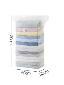 1pc Non-Inflatable Vacuum Seal Storage Bag, Flat Organizer For Bedding, Apparels, Down Jackets - Multicolor - View 8