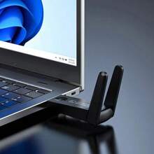 KZ VAORLO 1300Mbps USB3.0 WiFi Adapter Dual Band 2.4G 5Ghz Free Driver Wireless WiFi Dongle Antenna USB Ethernet Network Card Receiver High-Speed Strong Signal Plug And Play For PC Win 10/11