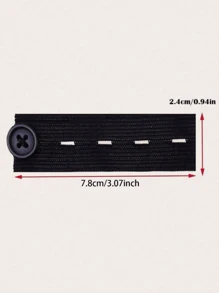 4/12PCS Stretchy Adjustable Pants Waist Extender Buckle - Easy-To-Use Button Fasteners For Expanding Trouser Waistlines - Instant Solution For Tight Clothing - Comfortable And Discreet - Suitable For Men, Women, And Pregnancy - Durable Elastic Fabric - Multicolor - View 5