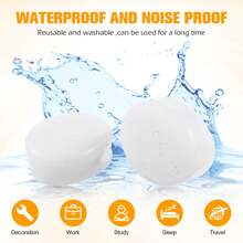 12只/6只/2只装可重复使用硅胶耳塞,防水降噪,适用于睡眠、游泳、音乐会、旅行、射击、打鼾、飞机、音乐家、摩托车、工作、返校季等场合,男女皆宜。 - 彩色 - 查看 5