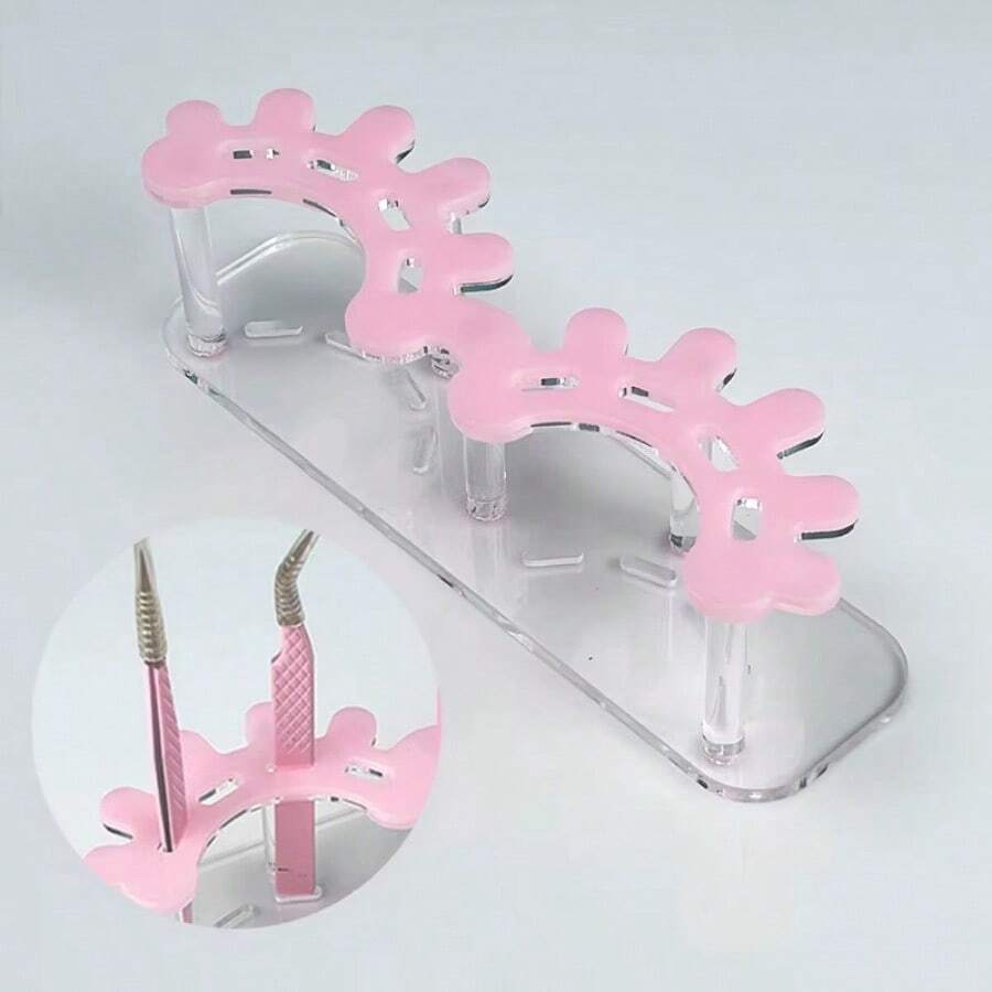 睫毛镊子架 - 睫毛镊子收集展示架，美容院镊子架 | 亚克力睫毛延长用品展示睫毛延长工具 - 彩色 - 查看 1