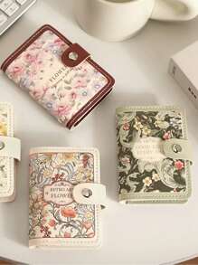 Slide Out Large Capacity Card Holder,Creative ID Card Case,Multi-Slot Anti-Demagnetization Compact Super Card Wallet
