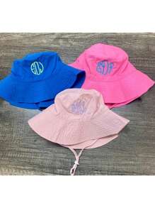 1 pièce Chapeau d'été personnalisé pour enfants, chapeau de soleil pour enfants avec broderie personnalisée, chapeau d'été personnalisé pour enfants, chapeau de soleil pour enfants et chapeau de soleil pour le bord de mer et la plage, cadeaux avec nom personnalisé, cadeaux d'anniversaire pour enfants, cadeaux d'été