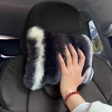 1 件/2 件可爱毛绒颈枕汽车头枕，适合所有季节 - 均碼 - 查看 4