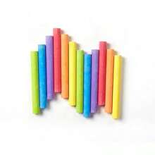 12-Piece Chalk Pack, Durable And Not Easily Broken.Ideal For Classroom Use, Blackboards, And Easels.Blackboard, School Supplies. - 彩色 - 查看 6