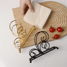 Elegante portavasos de hierro dorado con diseño ondulado - Perfecto para la decoración de la cocina y la mesa del comedor, adecuado para el hogar, el hotel, la cafetería y el hostal | Organizador multiusos para Halloween, Navidad, Pascua, Acción de Gracias