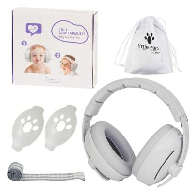 2 In 1 Baby Ear Protection For Babies And Toddlers Noise Reduction Earmuff Baby Headphones Against Hearing Damage Improves Sleep