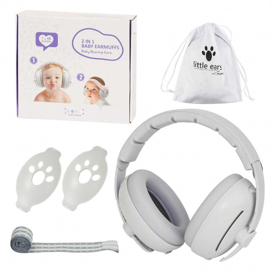 2 In 1 Baby Ear Protection For Babies And Toddlers Noise Reduction Earmuff Baby Headphones Against Hearing Damage Improves Sleep